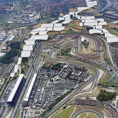 Nuevo desarrollo urbano y cubierta de la A7 a su paso por la población de Montmeló